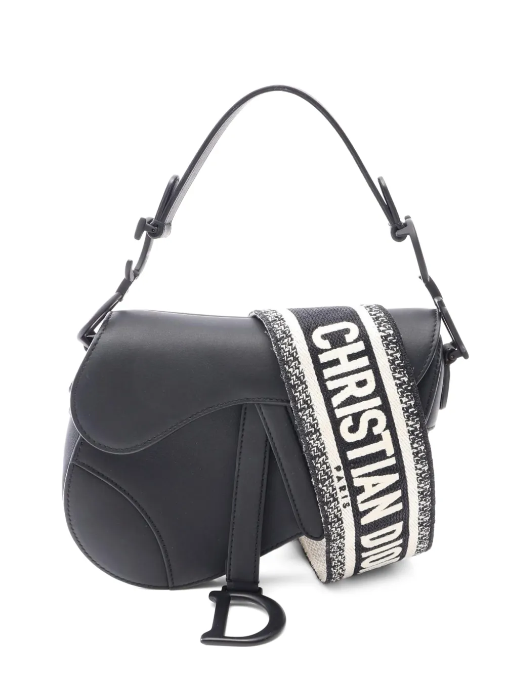 Christian Dior Pre-Owned 2010s mini Saddle shoulder bag - Schwarz