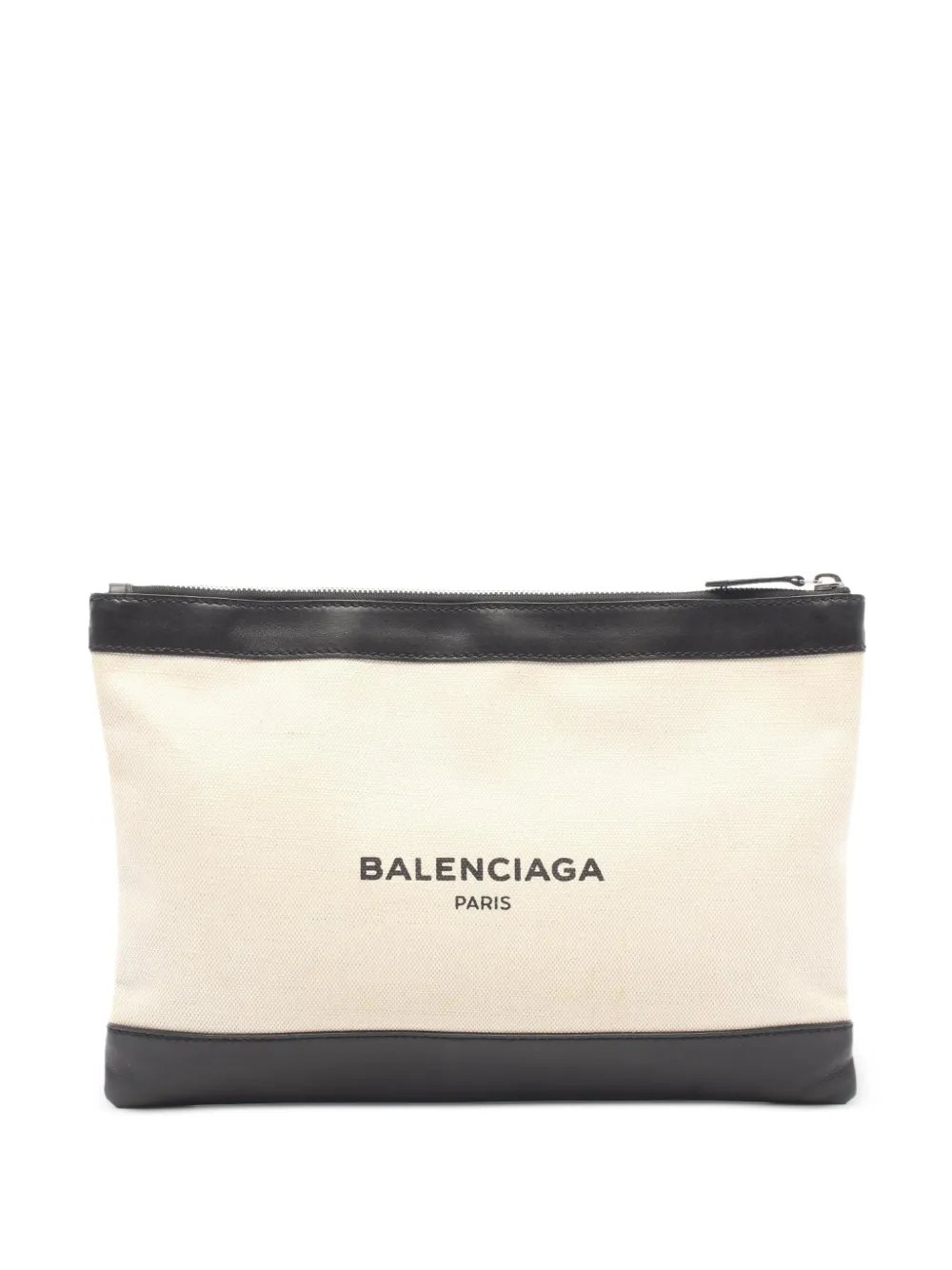 Balenciaga Pre-Owned 2000s Navy Clip M clutch bag - Toni neutri