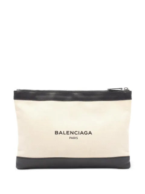 Balenciaga Pre-Owned 2000s Navy Clip M clutch bag