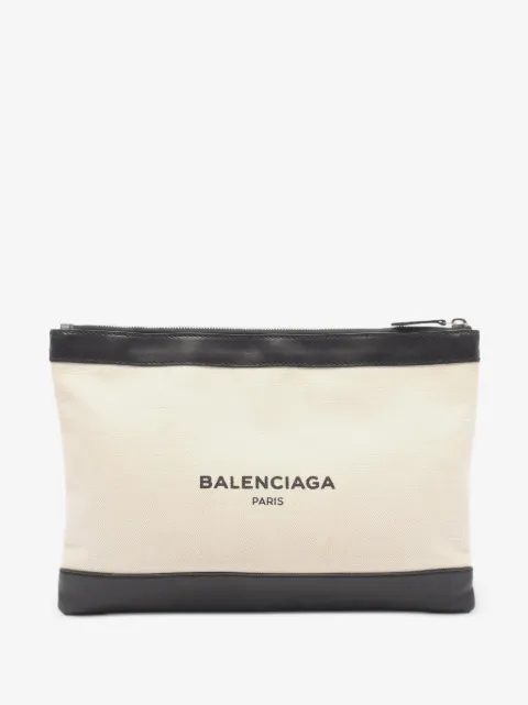 Balenciaga Pre-Owned 2000s Navy Clip M clutch bag