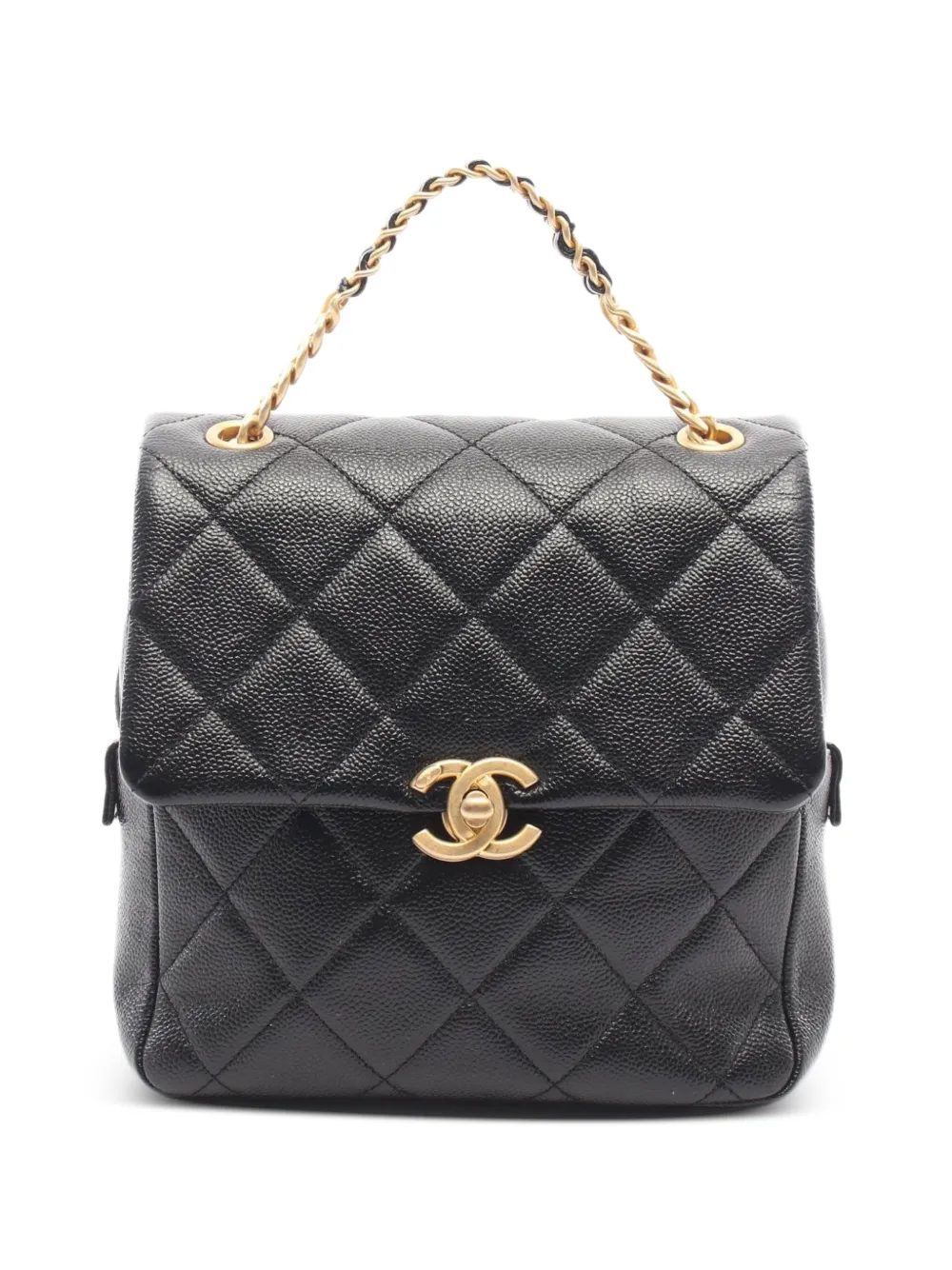 CHANEL Pre-Owned matelassé caviar backpack - Black