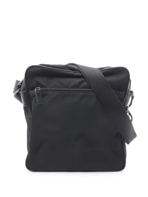 Prada Pre-Owned skuldertaske med trekantet logo fra 00'erne