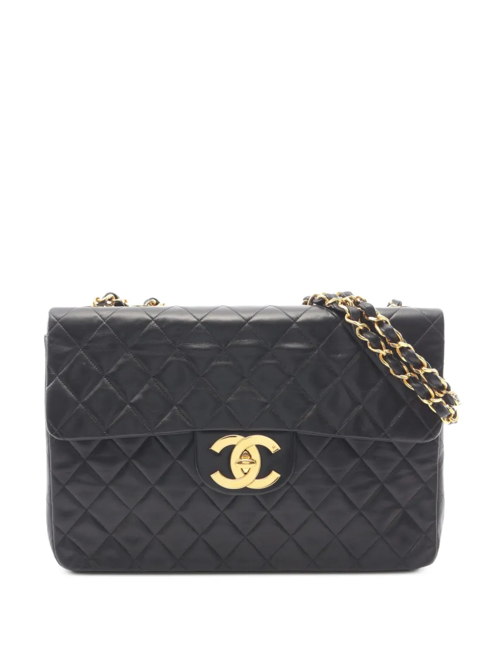 CHANEL Pre-Owned 1991-1994 Decamatlassé 34 shoulder bag - Black