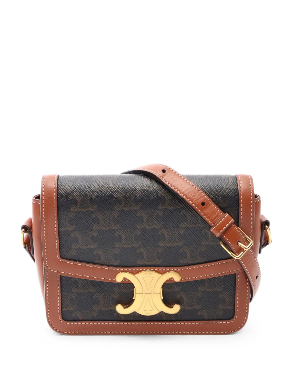 Celine Pre-Owned 2010s Triomphe shoulder bag - Black
