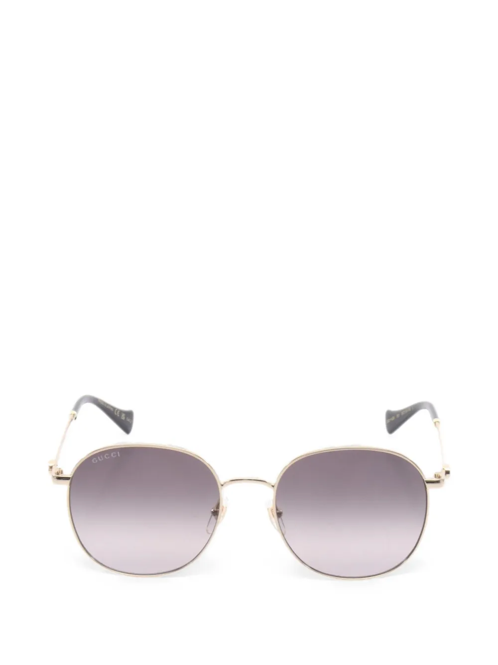 Gucci Pre-Owned 2020s Interlocking G round sunglasses - Oro