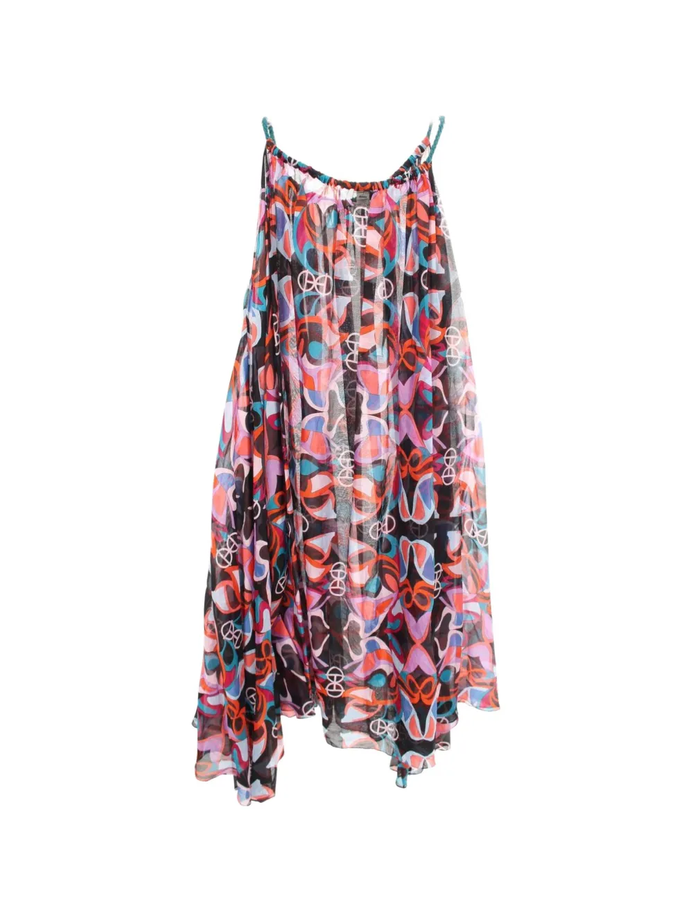 Hermès Pre-Owned 2010s Fleurs Miroir H Rond mini dress - Schwarz