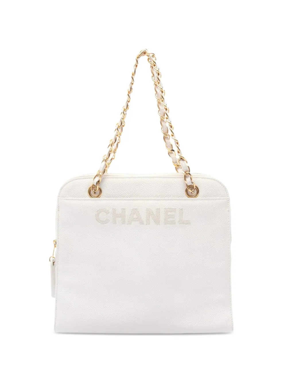 CHANEL Pre-Owned 1997-1999 logo-detail tote bag - Bianco