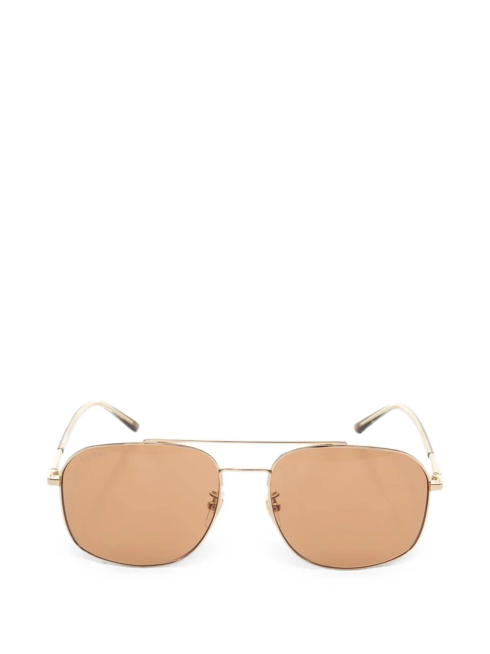 Gucci Pre-Owned 2020s double-bridge sunglasses - Oro