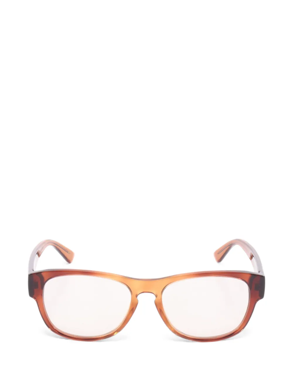 Gucci Pre-Owned 2020s rectangle-frame sunglasses - Marrone