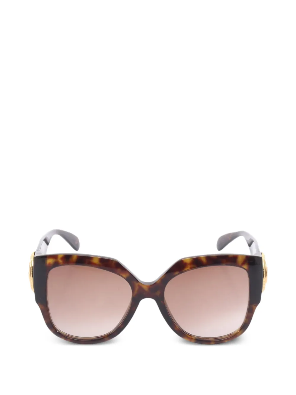 Gucci Pre-Owned tortoiseshell-effect Interlocking G sunglasses - Marrone