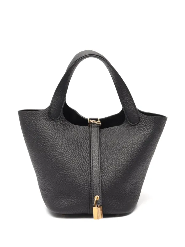 Hermès Pre-owned Picotan Lock PM Tote Bag in Black