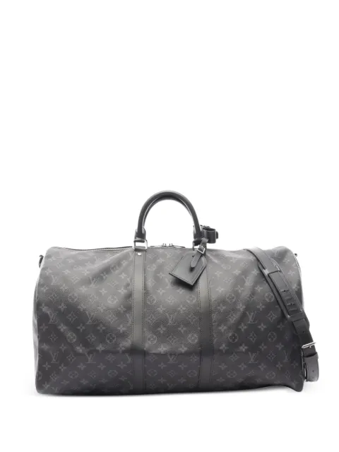 Louis Vuitton Pre-Owned 2010s Monogram Eclipse Keepall Bandoulière 55 luggage bag