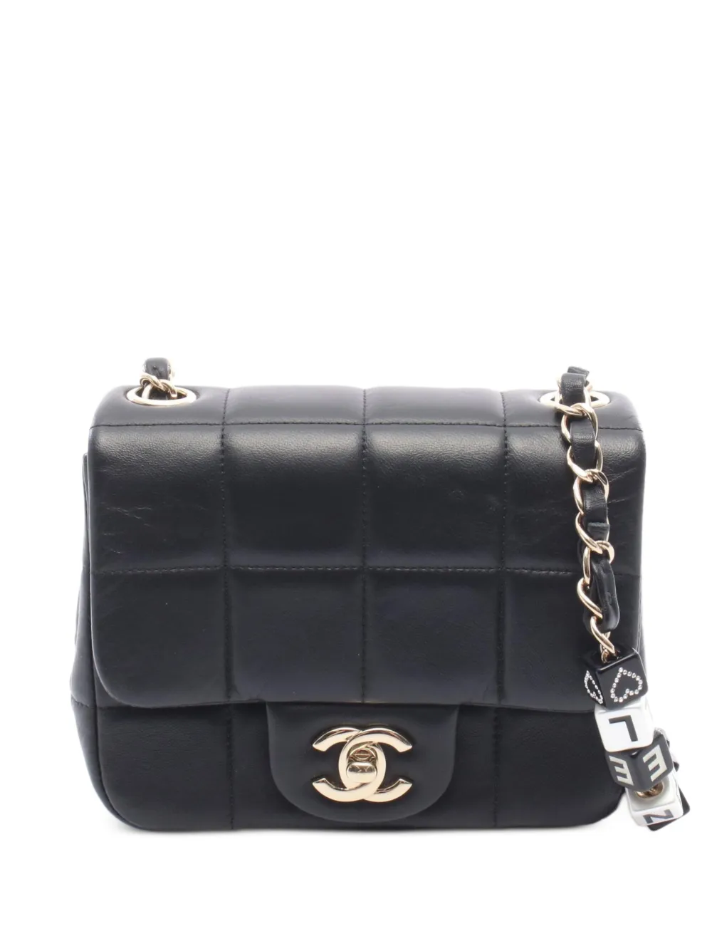 CHANEL Pre-Owned Mini Chocolate Bar flap shoulder bag - Black
