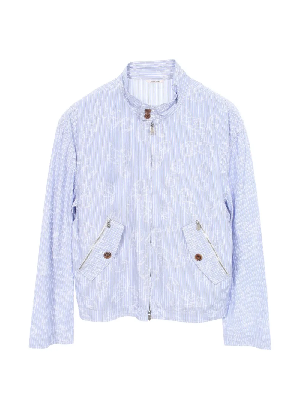 Hermès Pre-Owned 2010s Chaîne d'Ancre stripe jacket - Blau