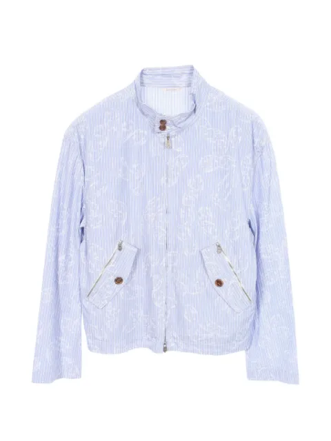 Hermès Pre-Owned 2010s Chaîne d'Ancre stripe jacket
