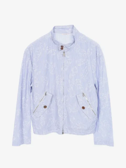 Hermès Pre-Owned 2010s Chaîne d'Ancre stripe jacket