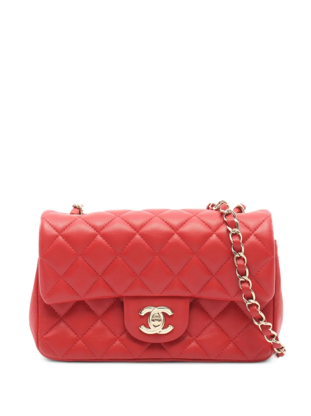 CHANEL Pre-Owned 2019 mini matelassé 20 cross body bag - Red