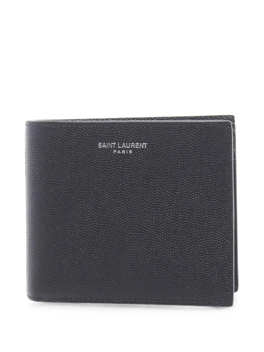 Saint Laurent Pre-Owned 2020s pebbled-leather bi-fold wallet - Schwarz