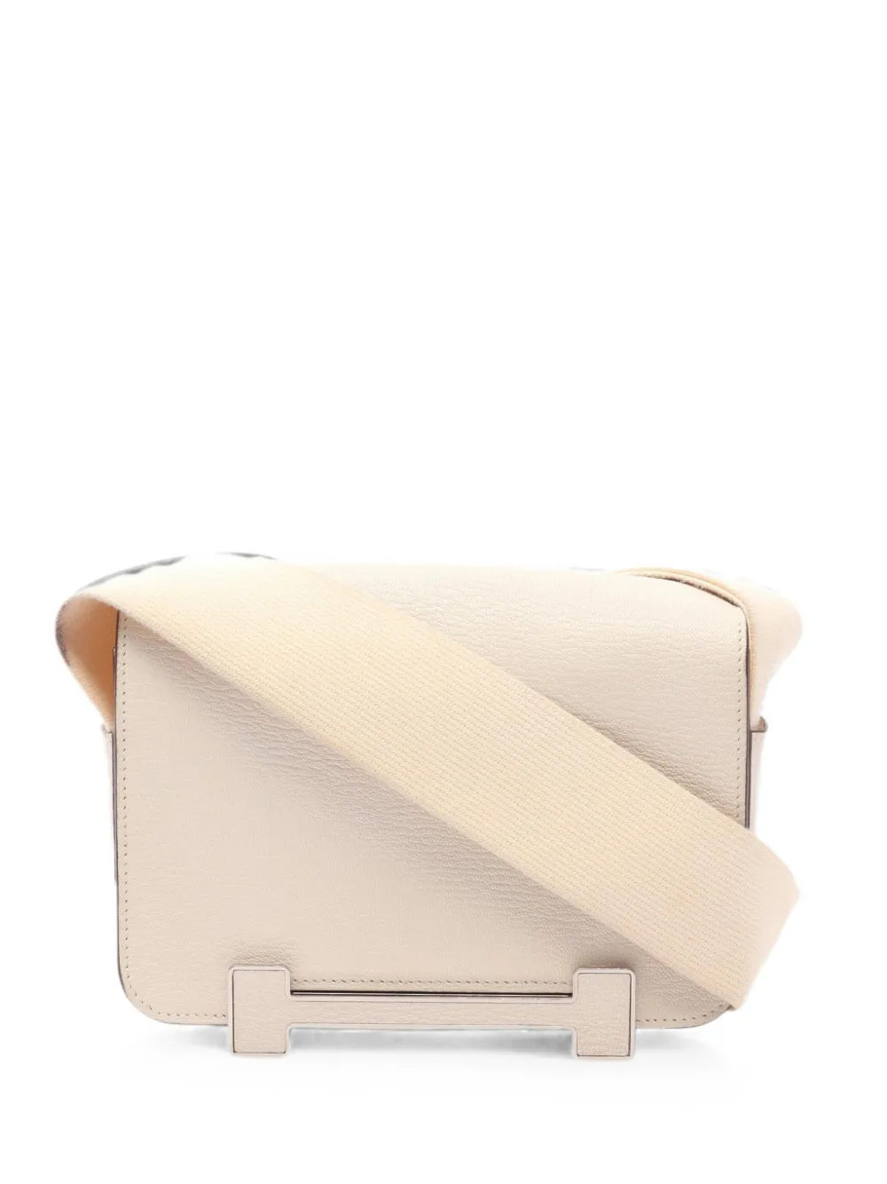 Hermès Pre-Owned 2024 Geta Chevre-leather mini shoulder bag - Nude