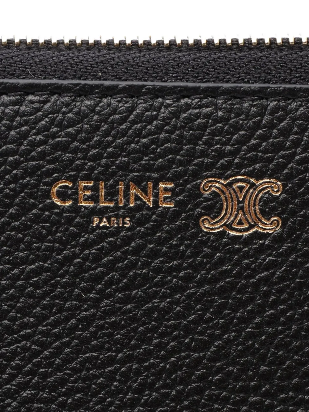 Celine Pre-owned 2020s Triomphe Card Holder in Black, view 5