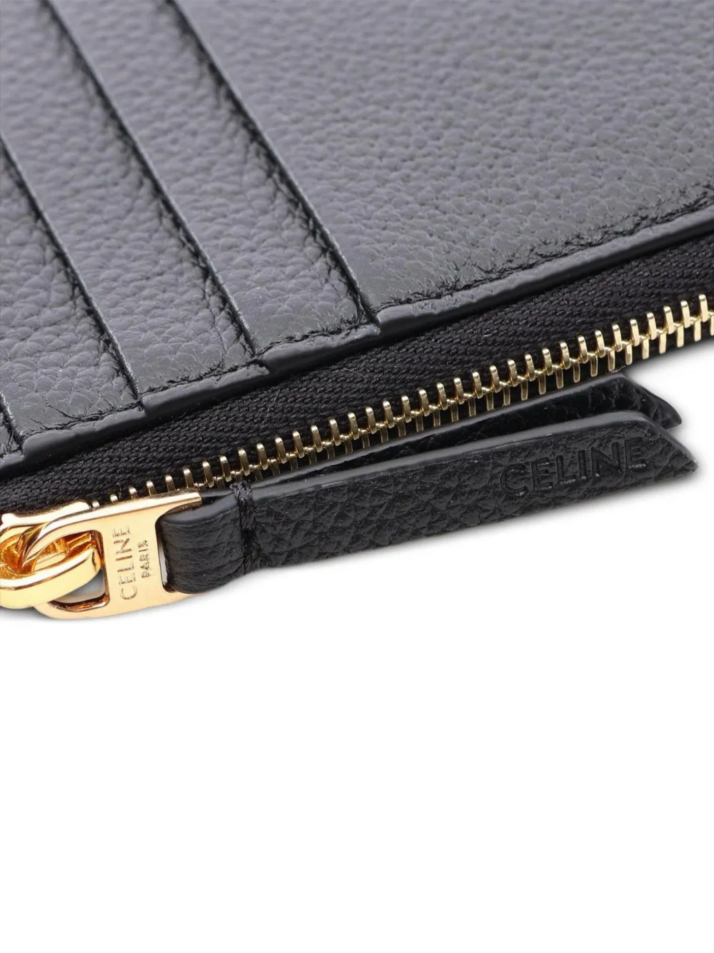 Celine Pre-owned 2020s Triomphe Card Holder in Black, view 4