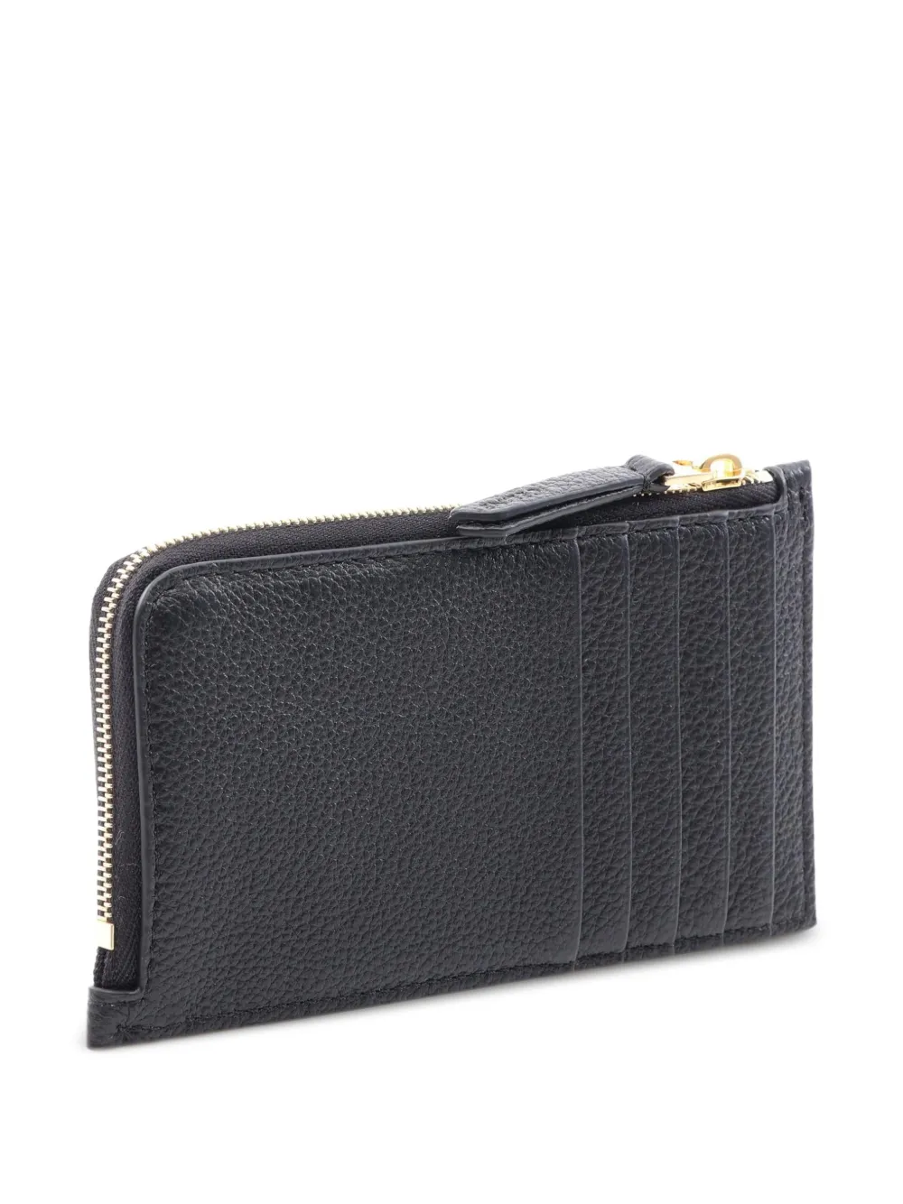 Celine Pre-owned 2020s Triomphe Card Holder in Black, view 2