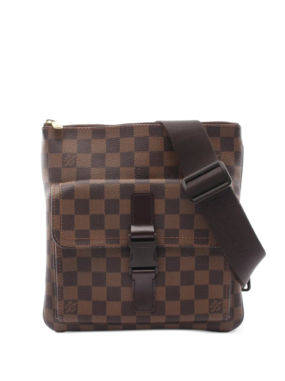 Louis Vuitton Pre-Owned 2006 Pochette Melville Damier Ebene-canvas messenger bag - Marrone