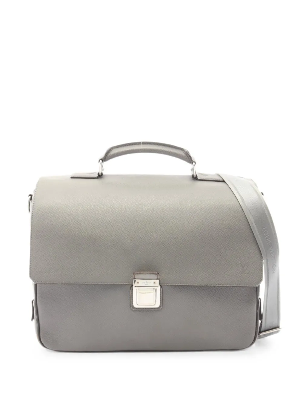 Louis Vuitton Pre-Owned 2010 GM Vasili Taiga-Glacier briefcase - Grey