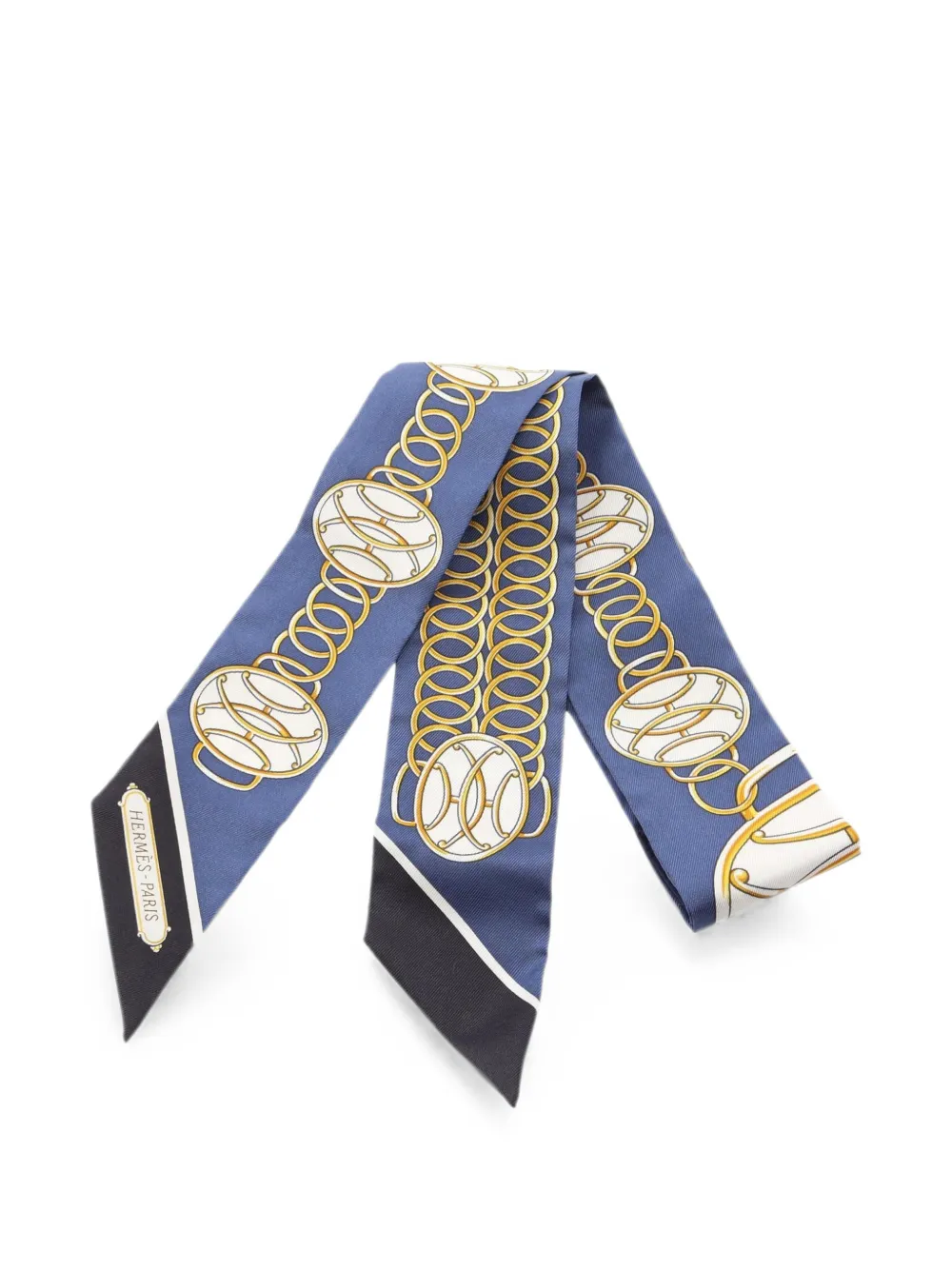 Hermès Pre-Owned 2010s Lift Profile Twilly scarf - Blau