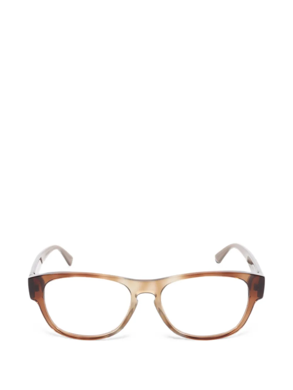 Gucci Pre-Owned 2020s square-frame glasses - Marrone