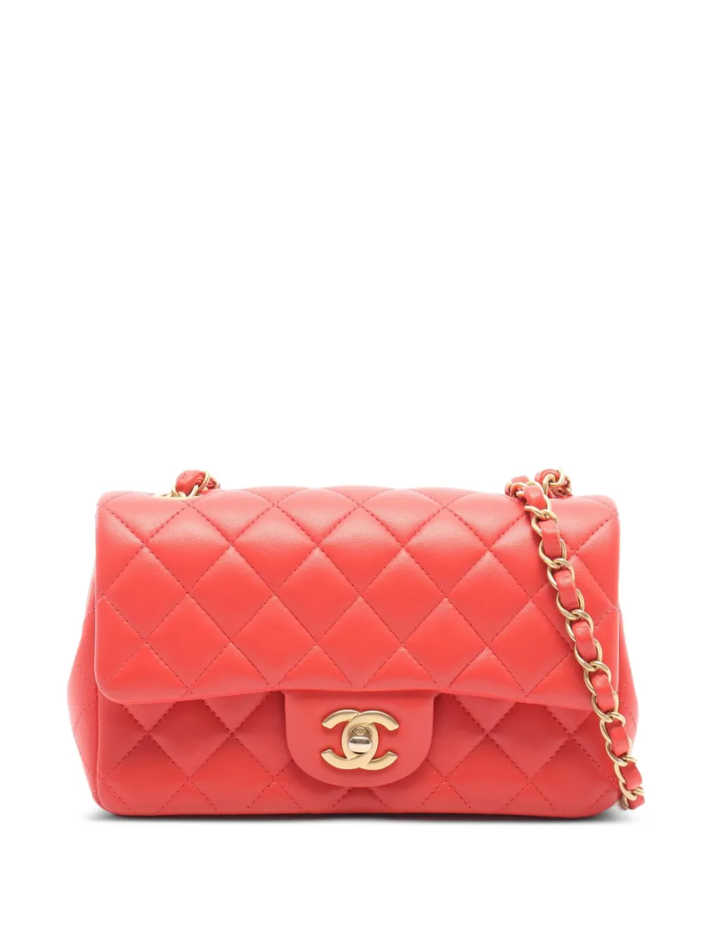 CHANEL Pre-Owned 2019 mini Matelassé cross body bag - Red