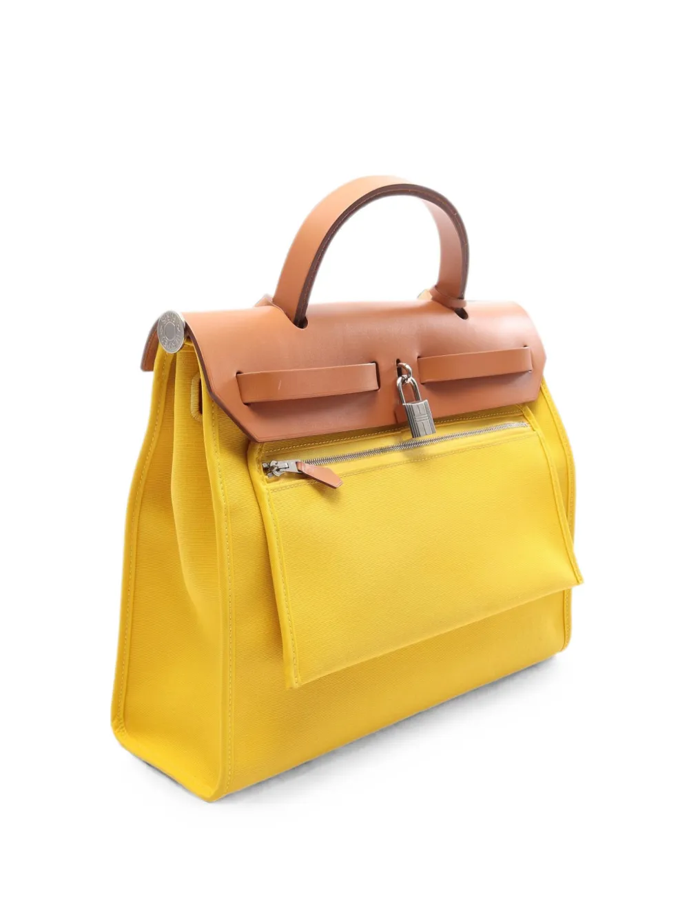 Hermès Pre-Owned 2019 PM Herbag Zip handbag - Giallo
