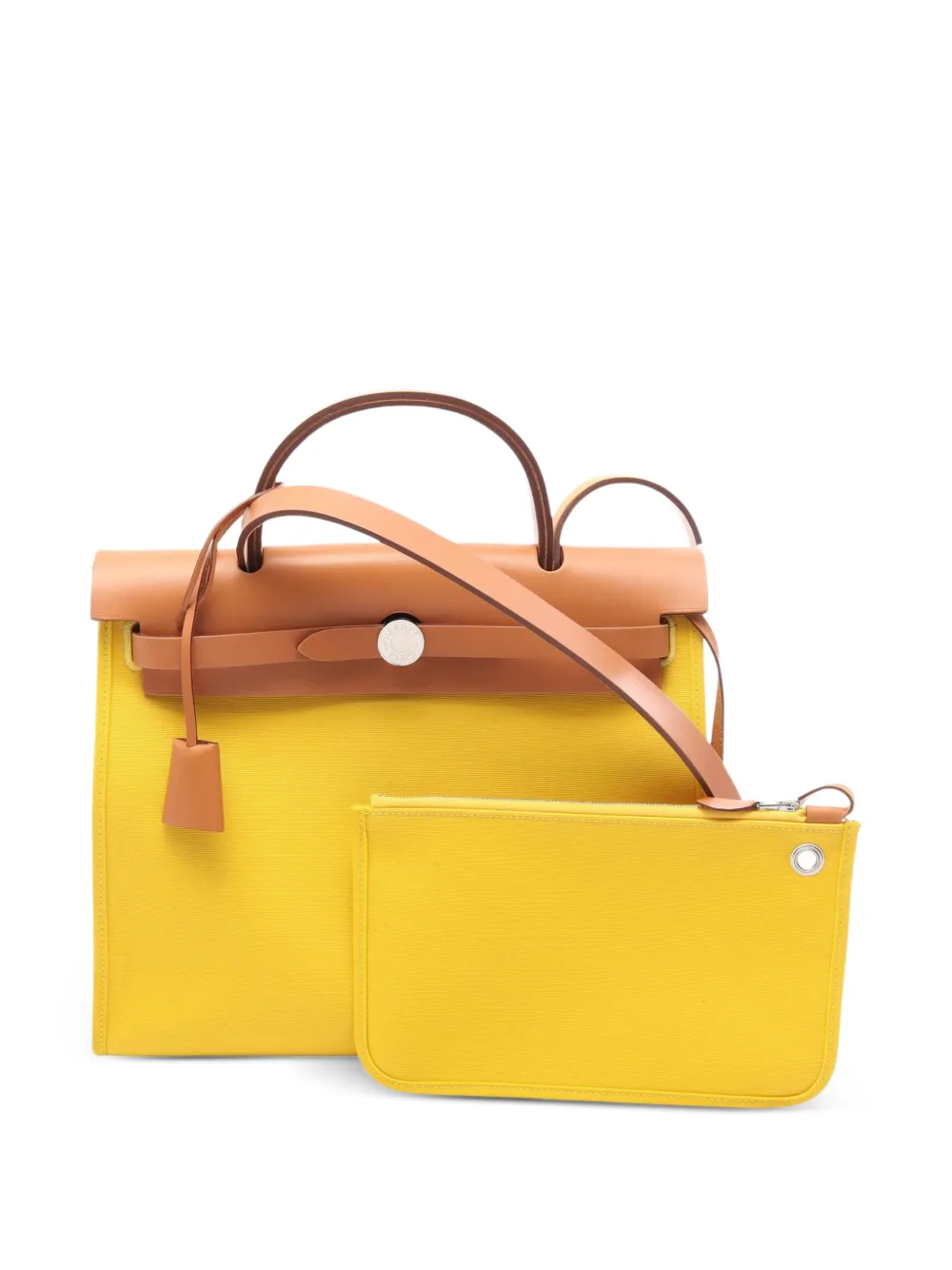 Hermès Pre-Owned 2019 PM Herbag Zip handbag - Giallo