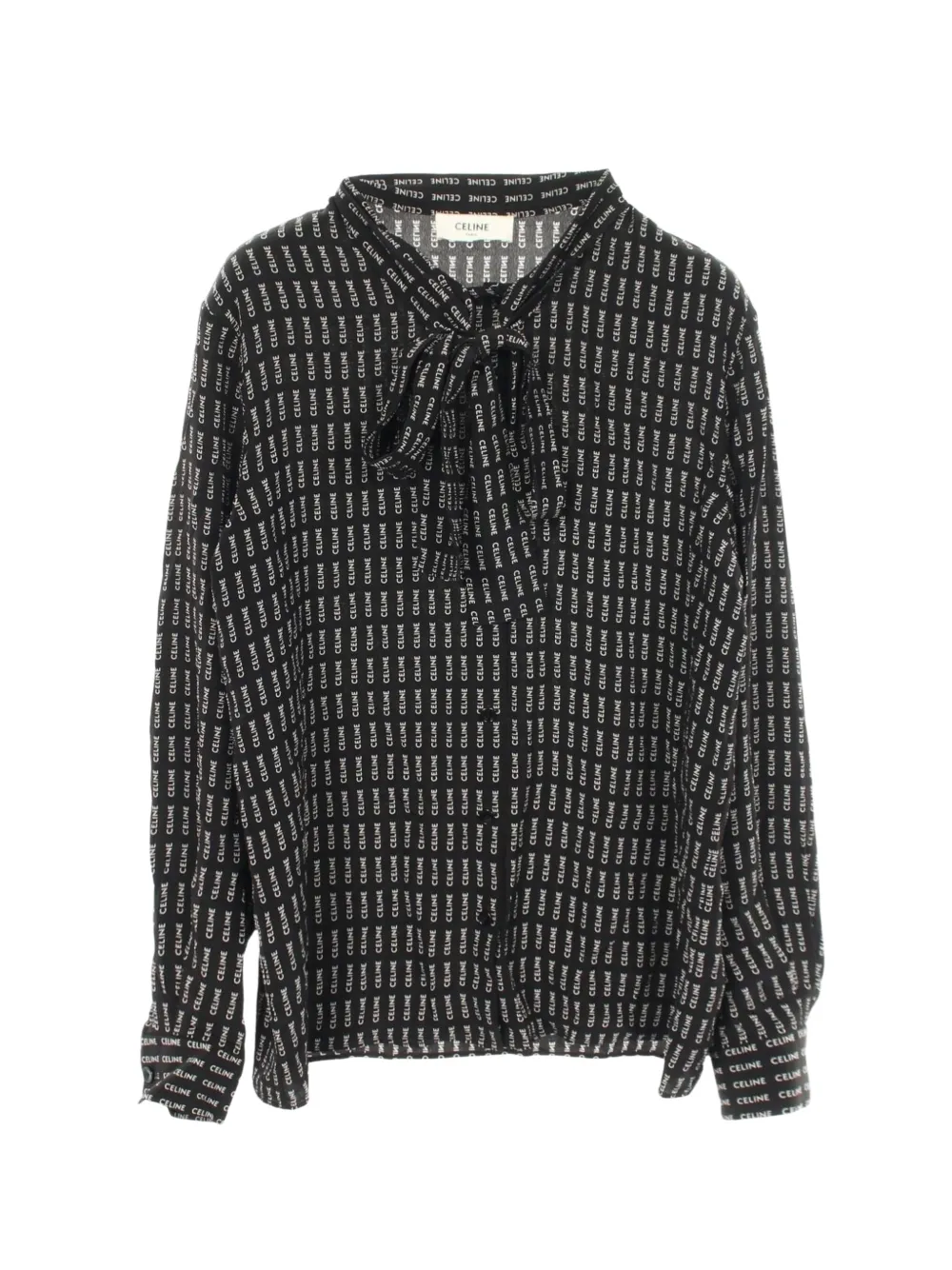 Celine Pre-Owned 2010s logo-print shirt - Black
