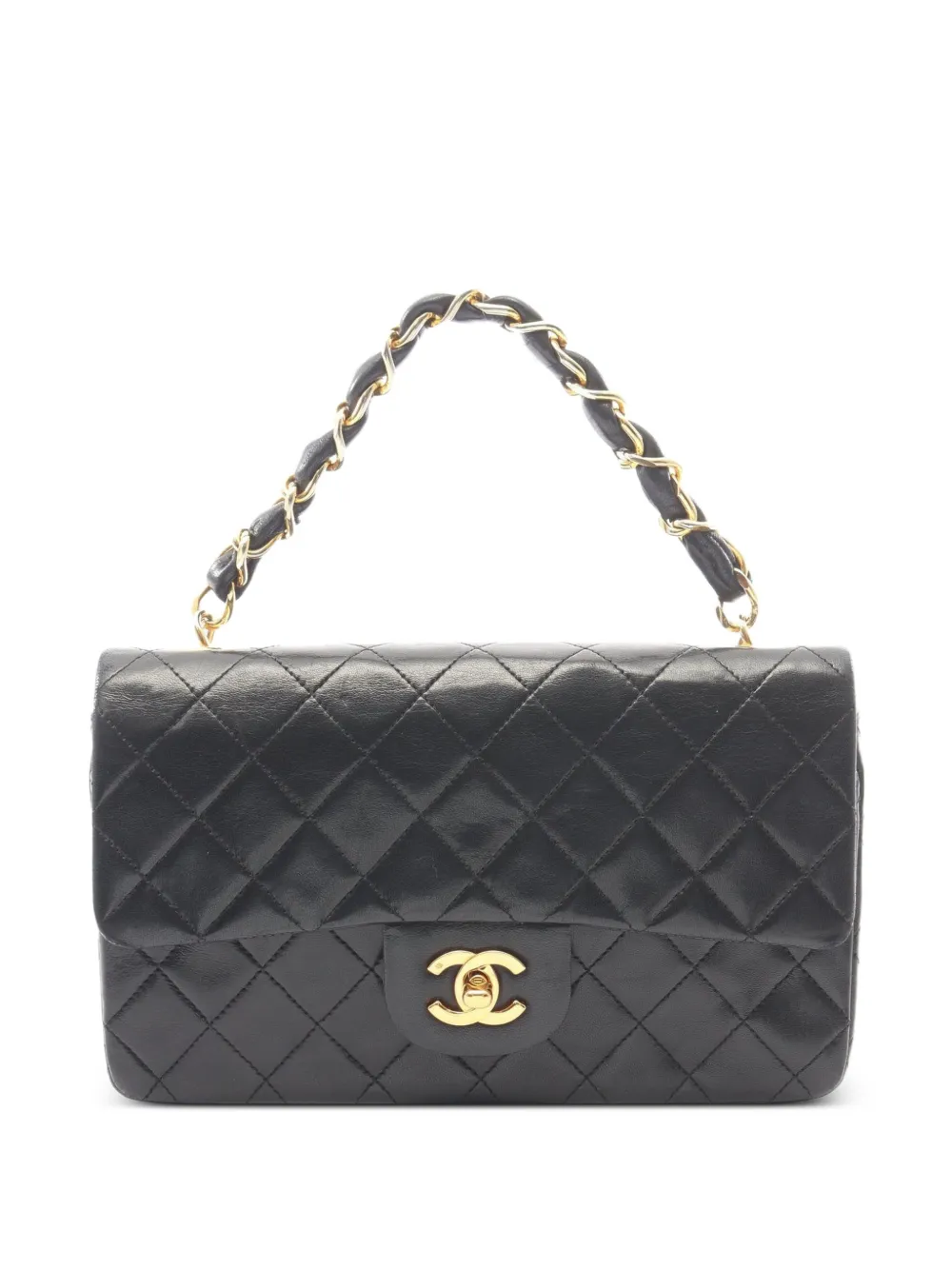 CHANEL Pre-Owned 1989-1991 Matelassé chain handbag - Nero
