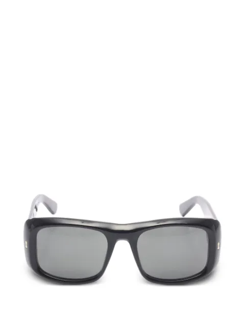 Gucci Pre-Owned 2020s rectangle-frame logo-arm sunglasses