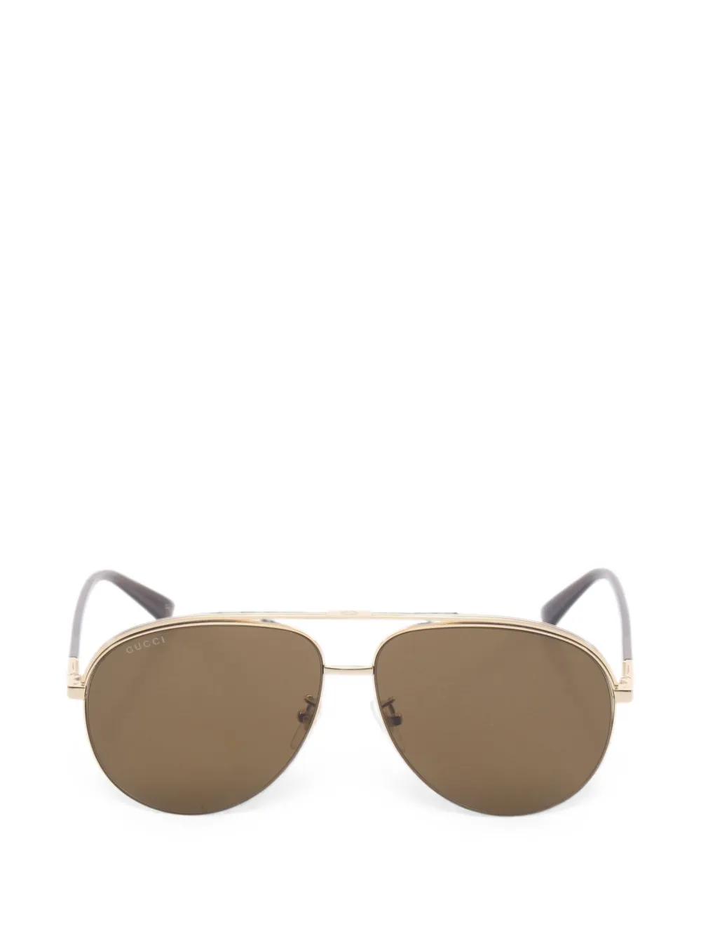Gucci Pre-Owned pilot sunglasses - Gold
