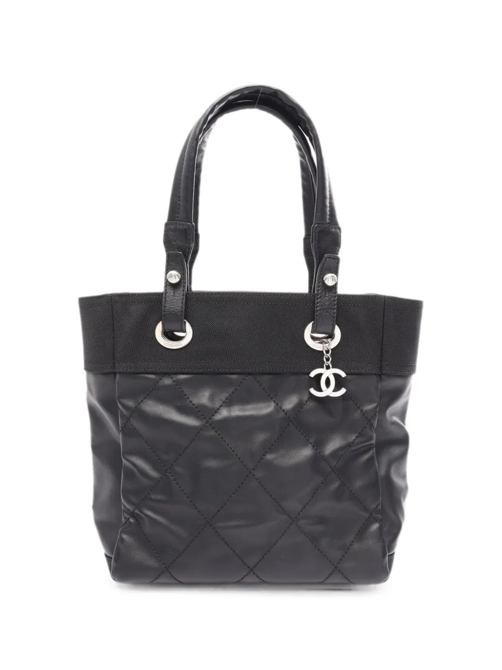 CHANEL Pre-Owned 2012-2013 PM Paris Biarritz tote bag - Black