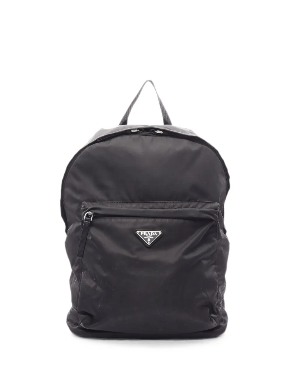 Prada Pre-Owned 2000s logo-triangle backpack - Nero