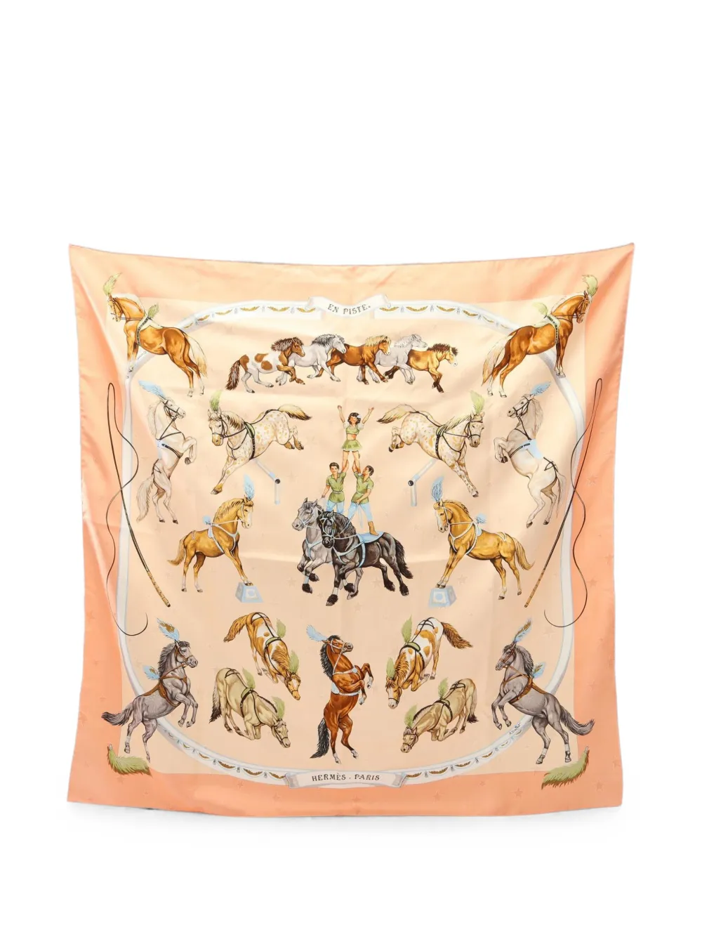 Hermès Pre-Owned 2010s En Piste scarf - Rosa