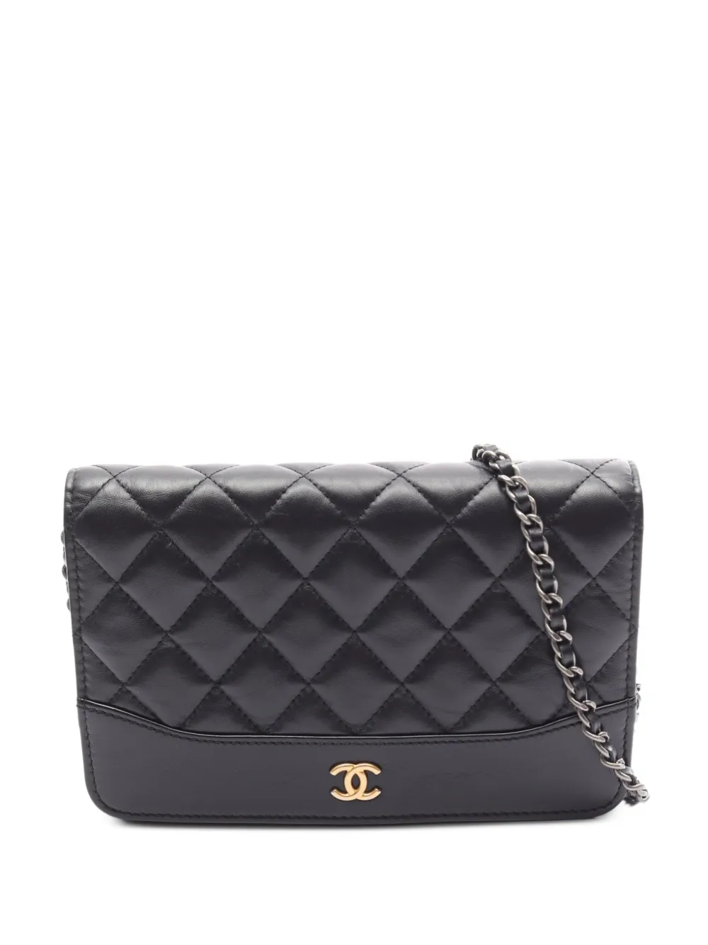 CHANEL Pre-Owned 2018-2019 Gabrielle quilted chain bag - Black