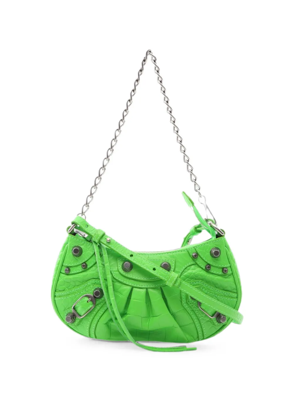 Balenciaga Pre-Owned 2010s Le Cagole croc-embossed handbag - Grün