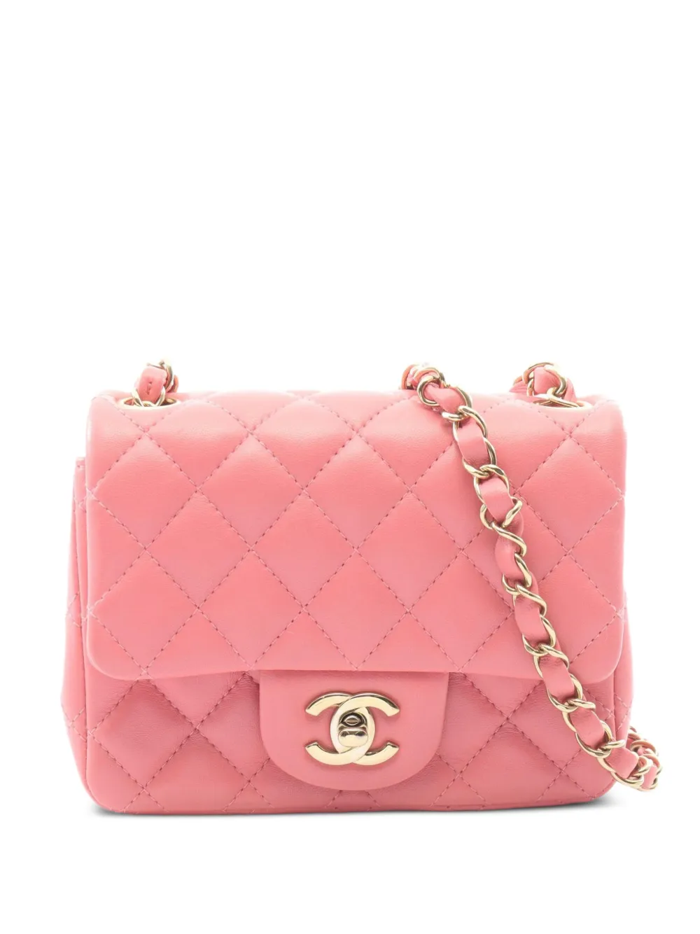 CHANEL Pre-Owned mini Matelassé leather shoulder bag - Pink