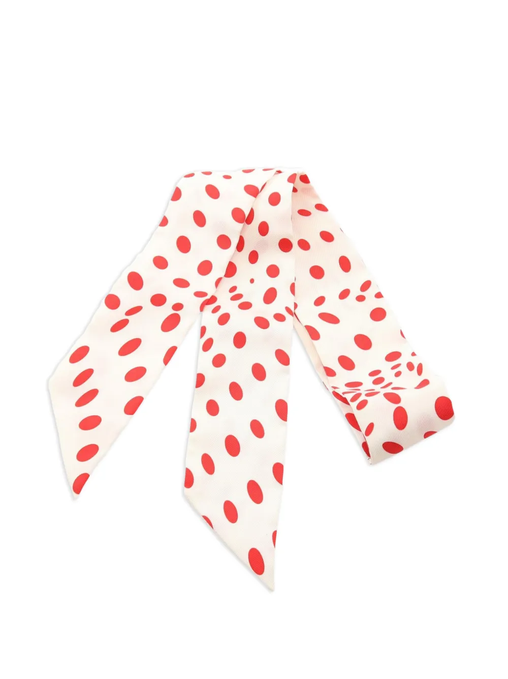 Hermès Pre-Owned 2010s Twilly Hola Flamenca scarf - Weiß