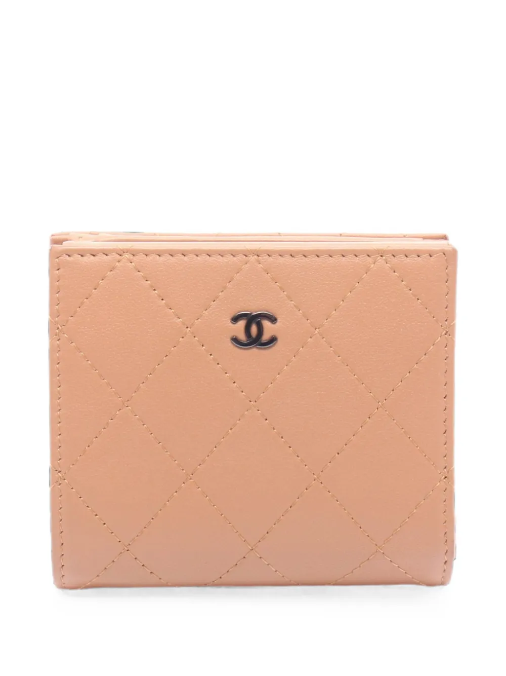 CHANEL Pre-Owned quilted bi-fold wallet - Brown