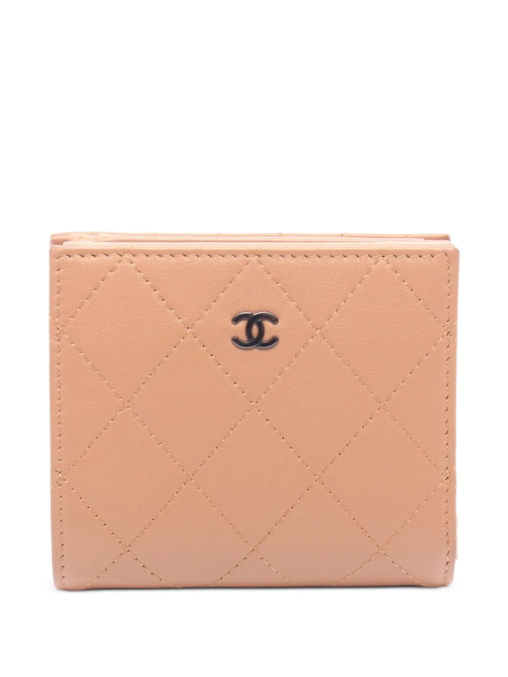 CHANEL Pre-Owned quilted bi-fold wallet - Marrone