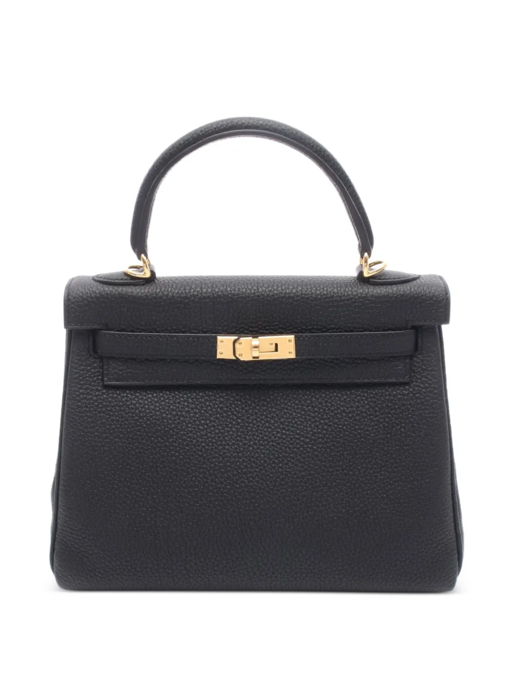 Hermès Pre-Owned 2025 25 Kelly Togo-leather tote bag - Black