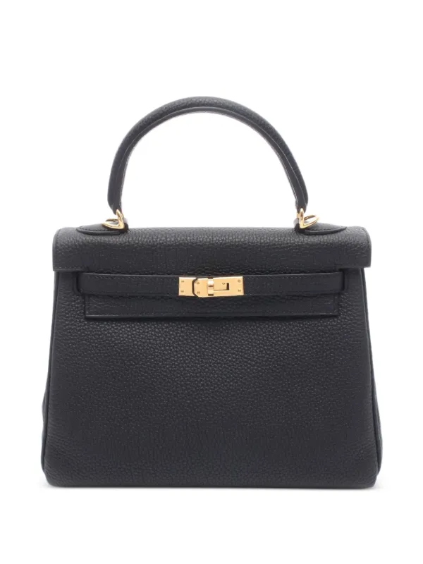 Hermès Pre-owned 2025 25 Kelly Togo-leather Tote Bag in Black