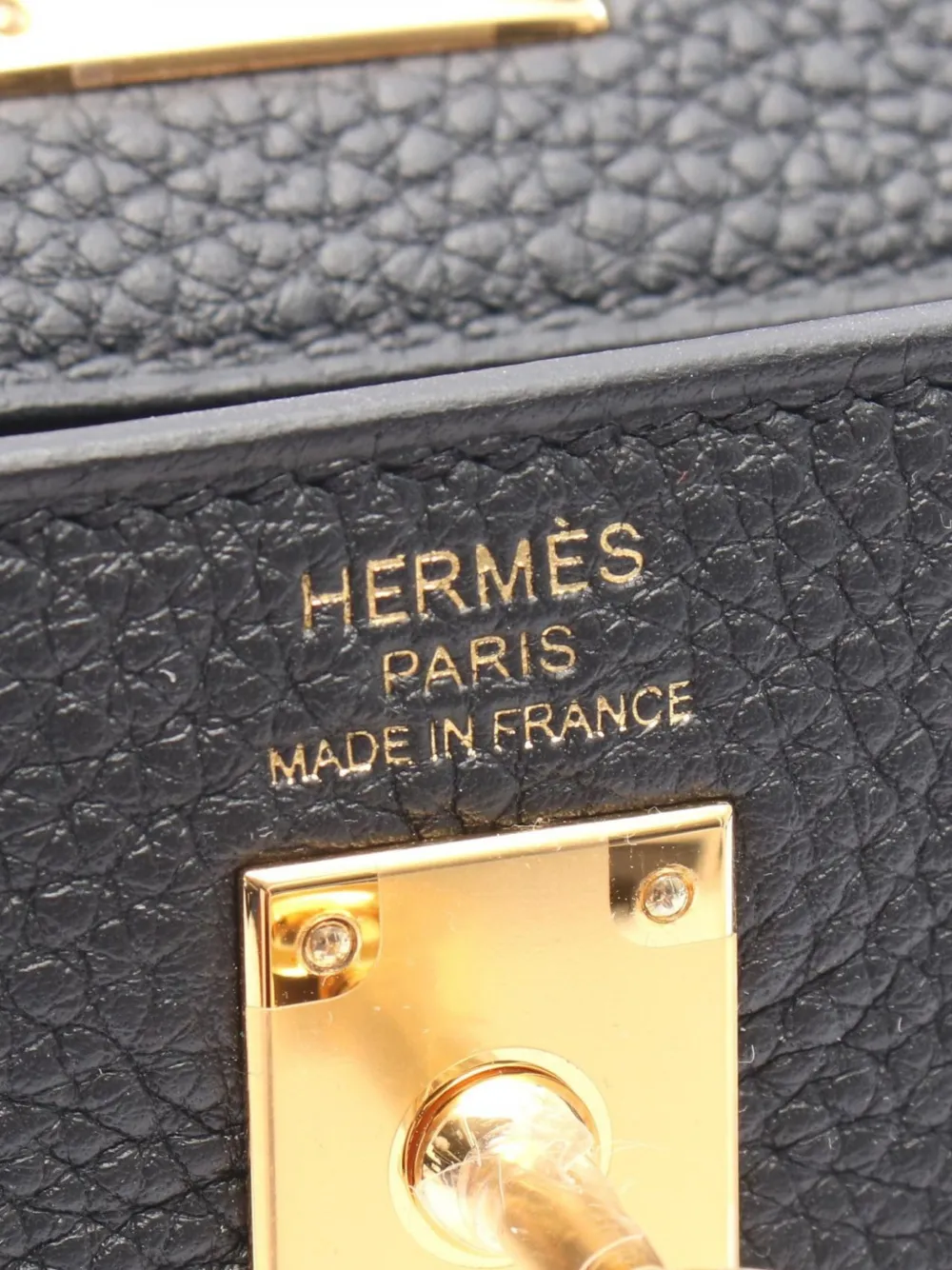 Hermès Pre-owned 2025 25 Kelly Togo-leather Tote Bag in Black, view 3