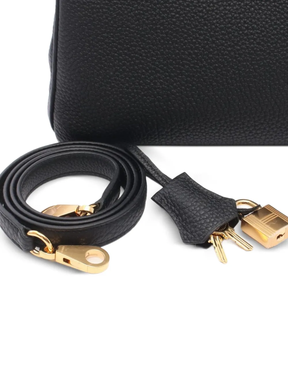 Hermès Pre-owned 2025 25 Kelly Togo-leather Tote Bag in Black, view 4